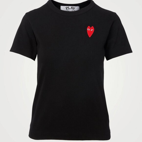 Comme des Garcons with Red Embroidered Heart - Picture 1 of 5